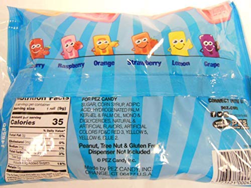 Inside the bag: PEZ candy refill rolls ready to enjoy.