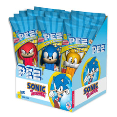 PEZ Sonic the Hedgehog dispensers with candy refills, great for party favors or classroom treats.