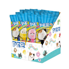 PEZ Squishmallows party pack with 12 dispensers for festive treats and favors.