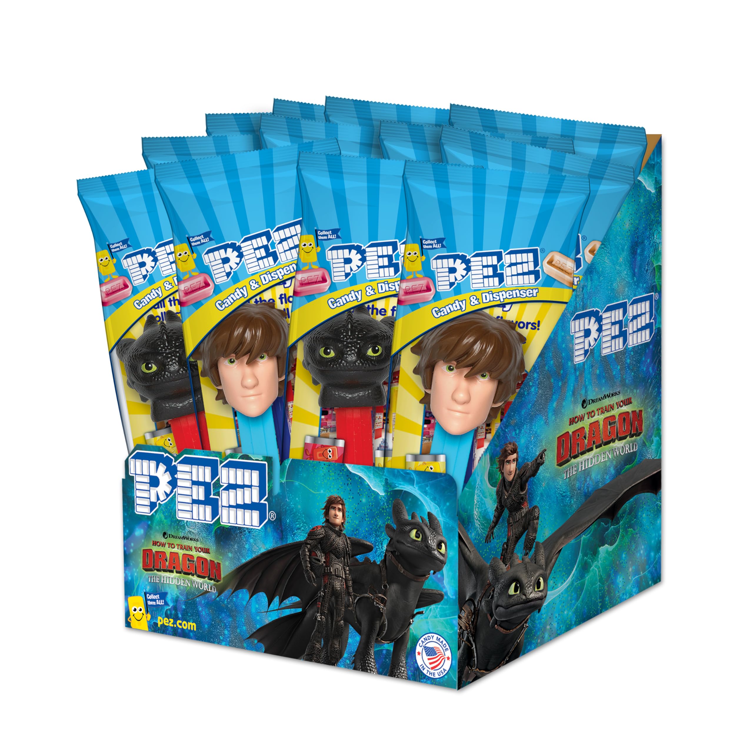 PEZ How To Train Your Dragon Toothless and Hiccup dispensers for kid-friendly candy moments