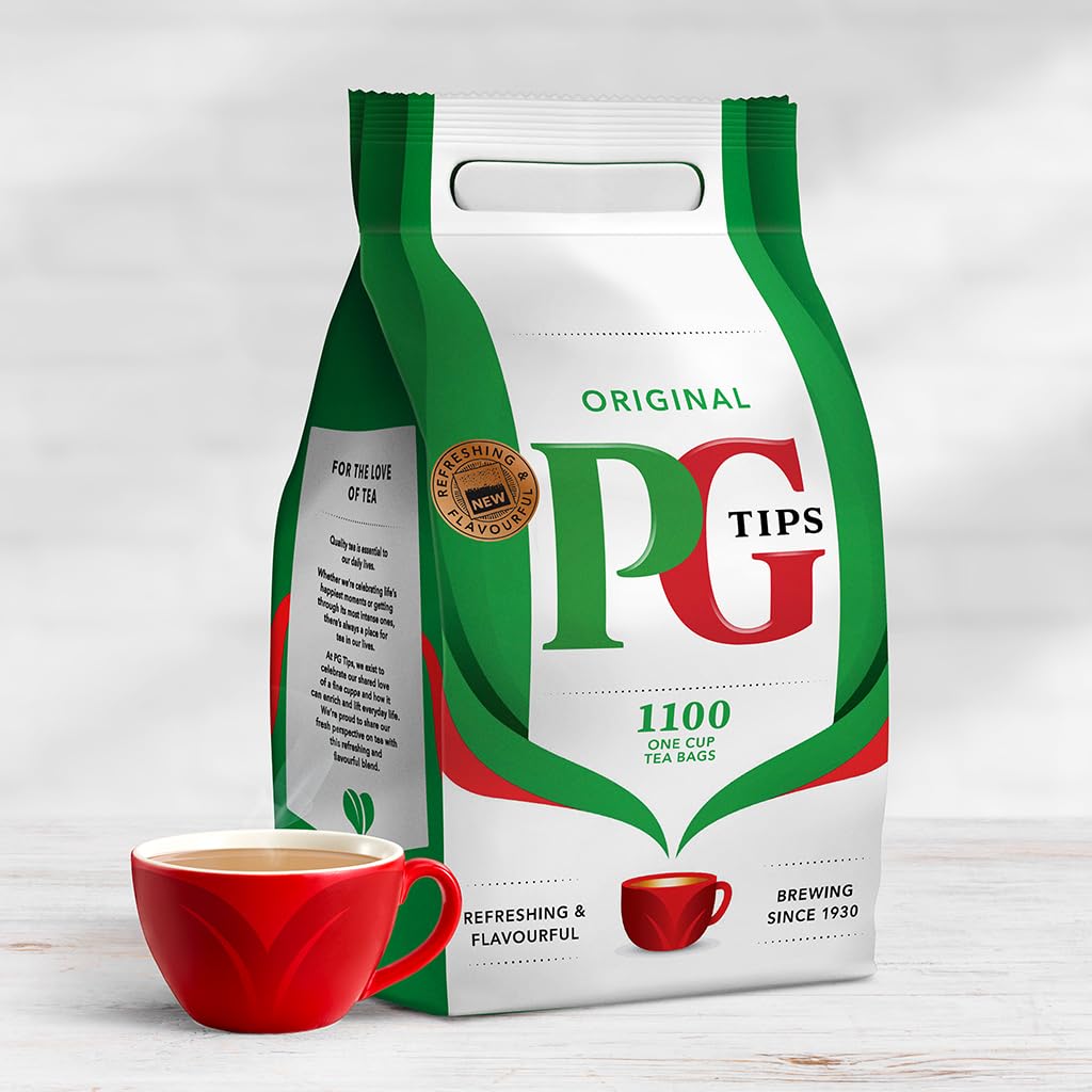PG Tips biodegradable pyramid tea bags in bulk pack ideal for catering