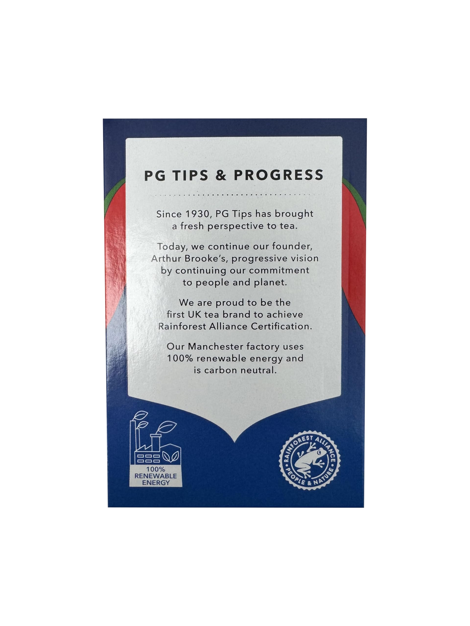 PG Tips decaf tea packaging on shelf highlighting value and convenience.