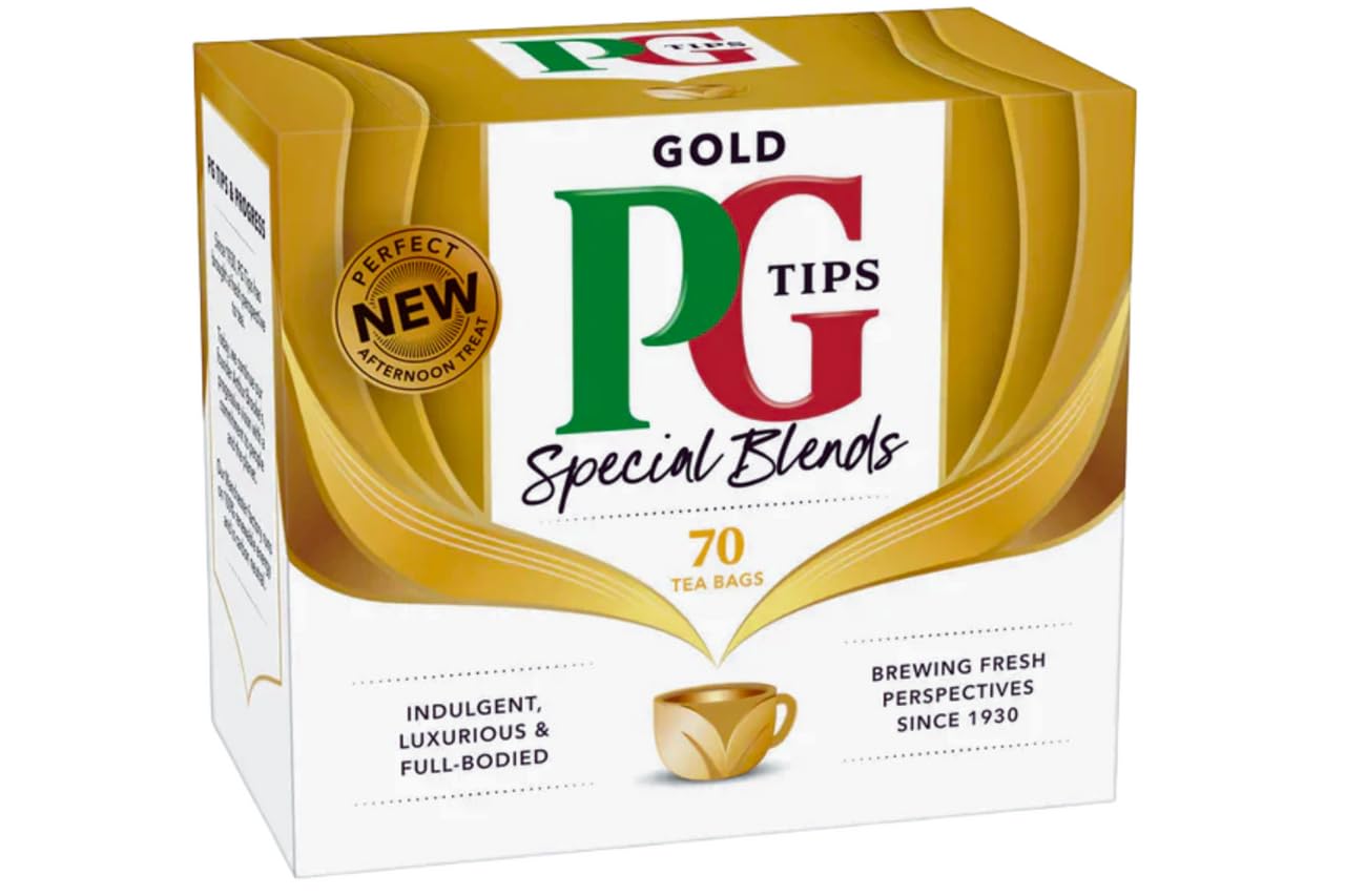PG Tips Gold tea bags ready for a bold morning ritual