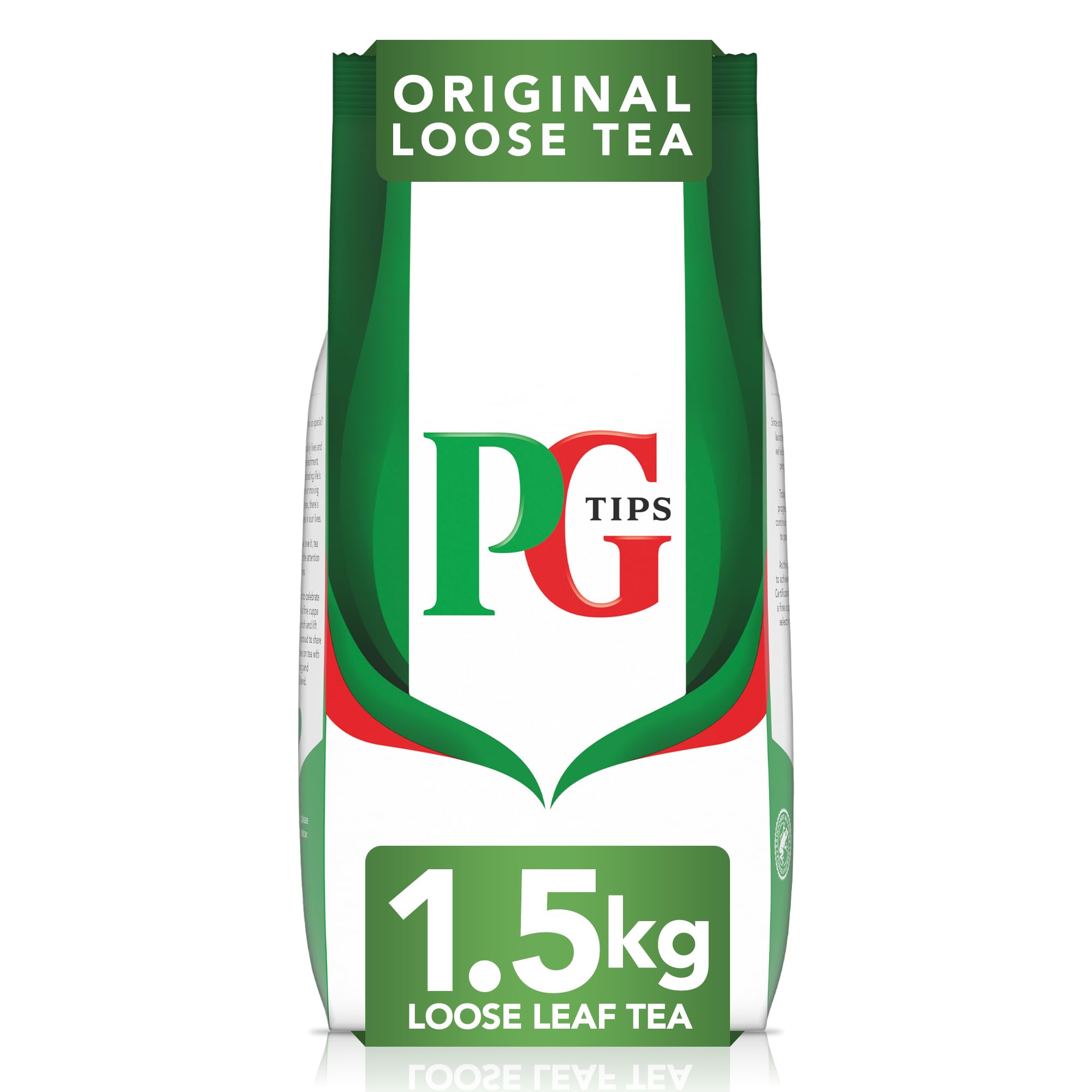 PG Tips loose-leaf tea leaves close-up reveals rich aroma for brewing.