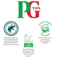 PG Tips loose-leaf tea from England highlights heritage and trusted quality.