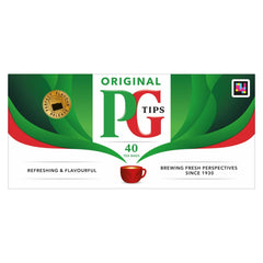 PG Tips Black Natural tea bags pack delivers a smooth, aromatic brew for everyday moments.