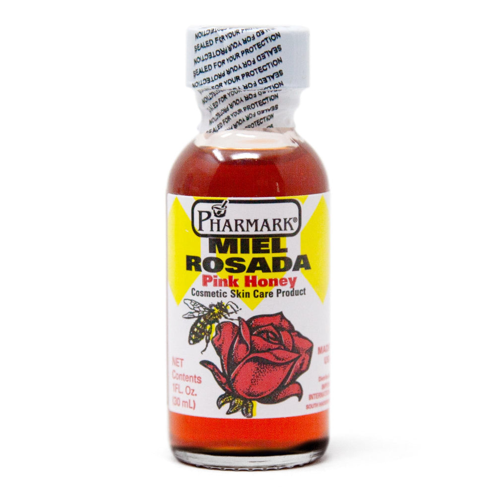 Pharmark Pink Honey in a glass bottle preserving freshness and aroma.