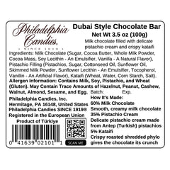 Dubai Style Philadelphia Candies bar with kataifi crunch texture