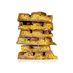 Brushed gold gift box packaging from Philadelphia Candies