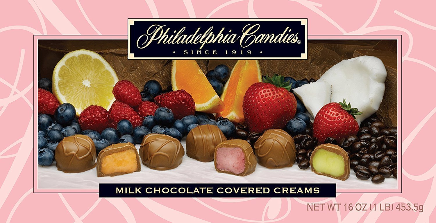 Philadelphia Candies soft center creams in a 1 lb box, ideal for gifting