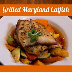 Phillips' Blackening Seasoning on a fish plate showing rich, balanced heat