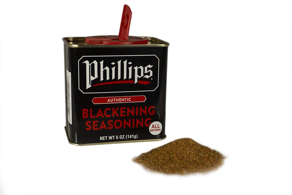 Phillips' Blackening Seasoning on a hot grill with sizzle
