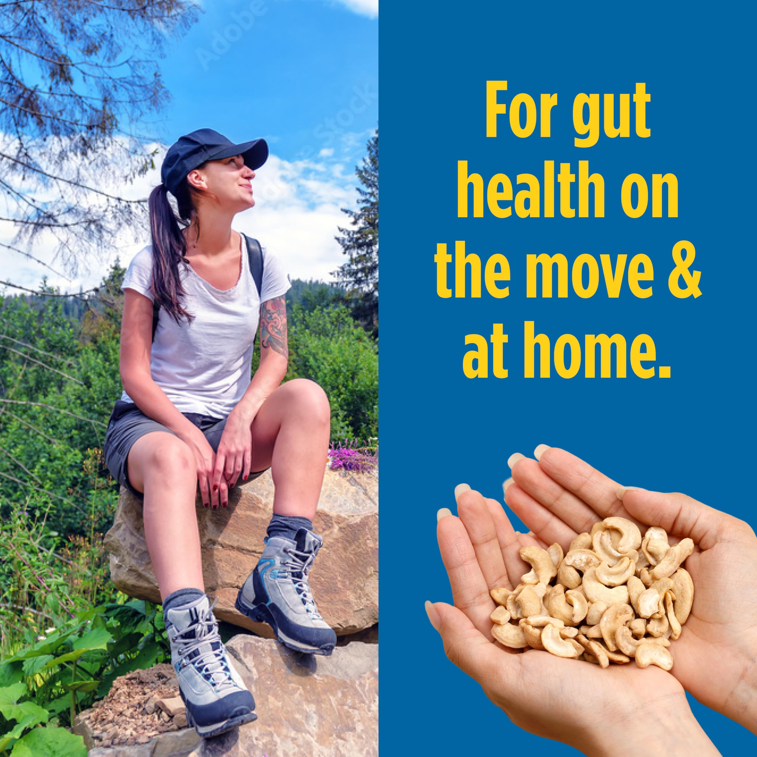 Philosopher Foods Gut Nuts resealable pouch keeps crunch preserved