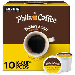 Philz Coffee Philtered Soul K-Cup pod with hazelnut aroma for a cozy morning
