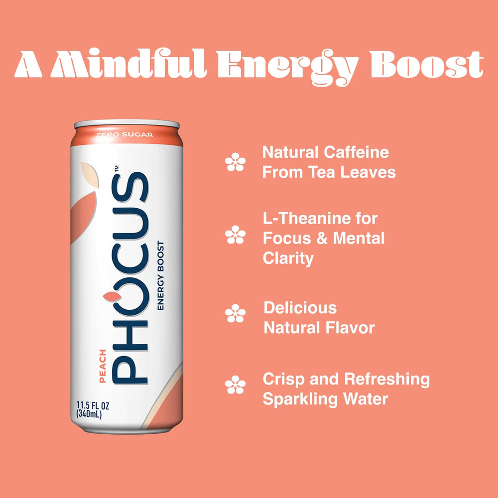 Phocus 12-pack display showing portable energy on the go.