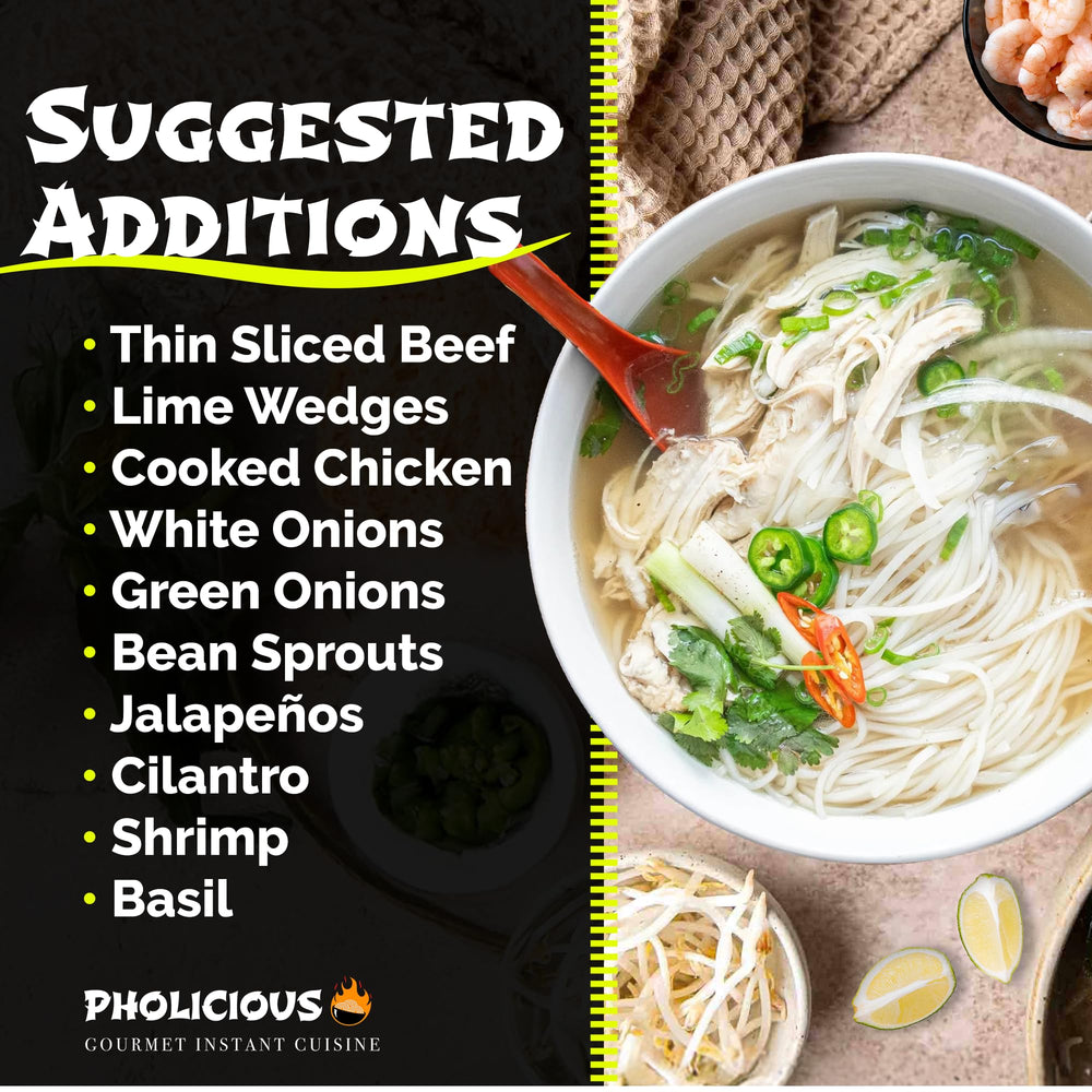 PhoLicious dipping sauces with hoisin and sriracha for extra flavor