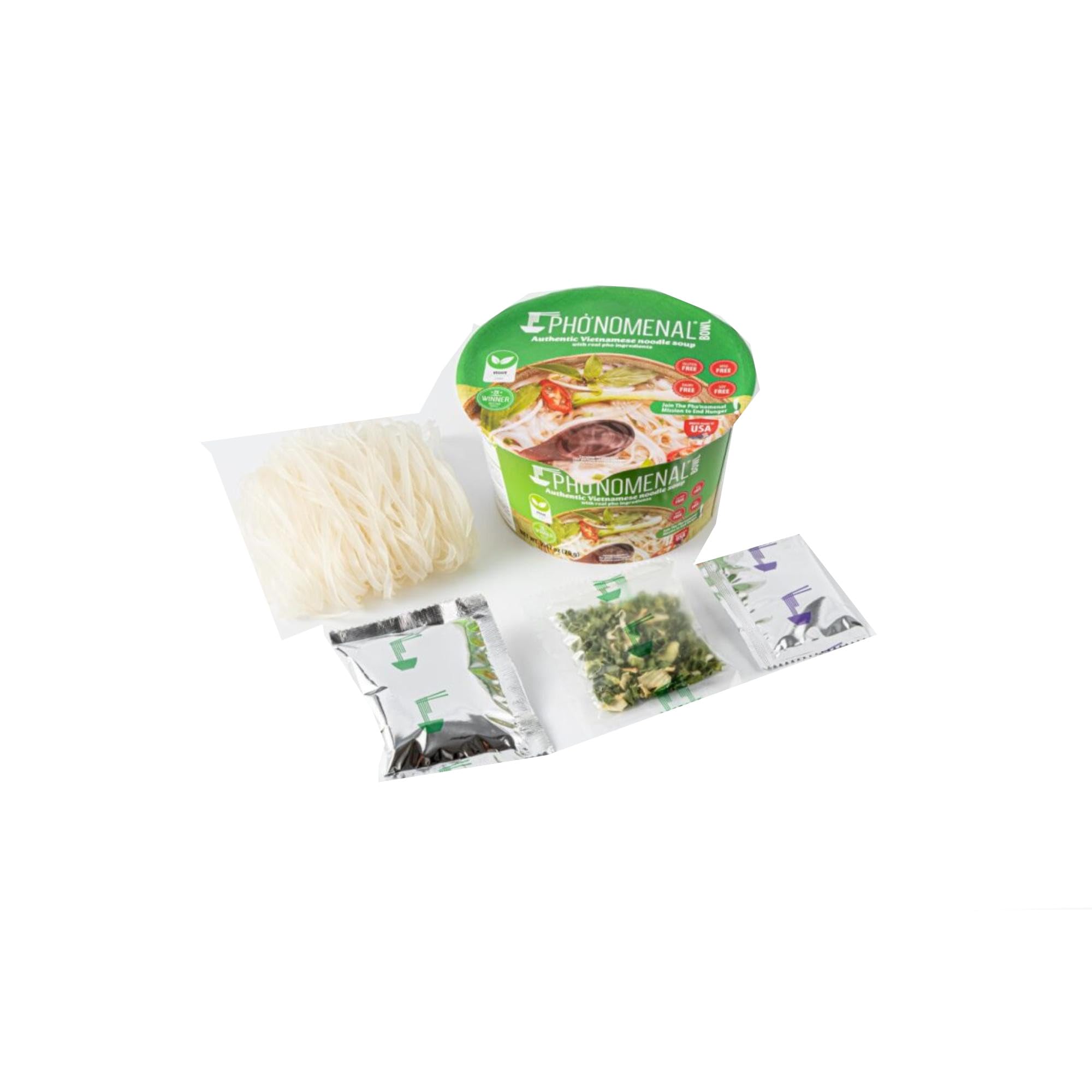 Pho'nomenal broth closeup, rich flavor for quick meals.