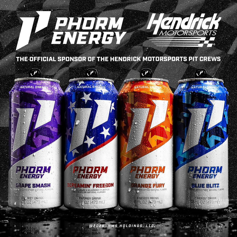 Vitamin B12 icon with PHORM ENERGY to imply vitality support