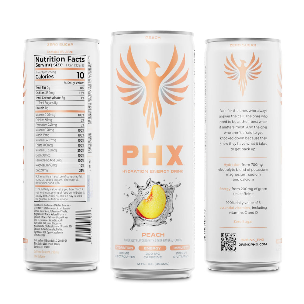 PHX Electrolyte blend graphic shows 700mg for daily hydration support