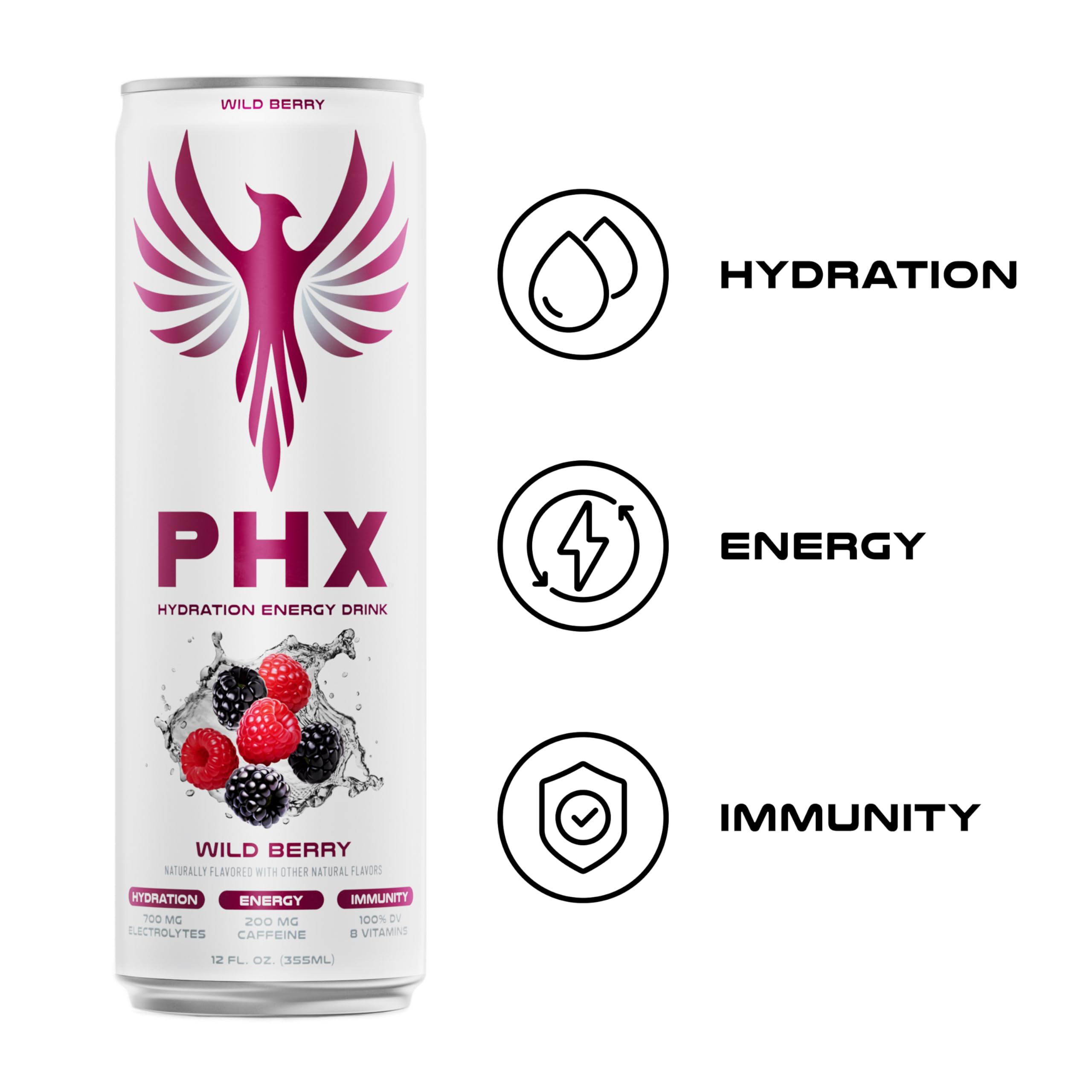 PHX cans chilling in a cooler for on-the-go refreshment