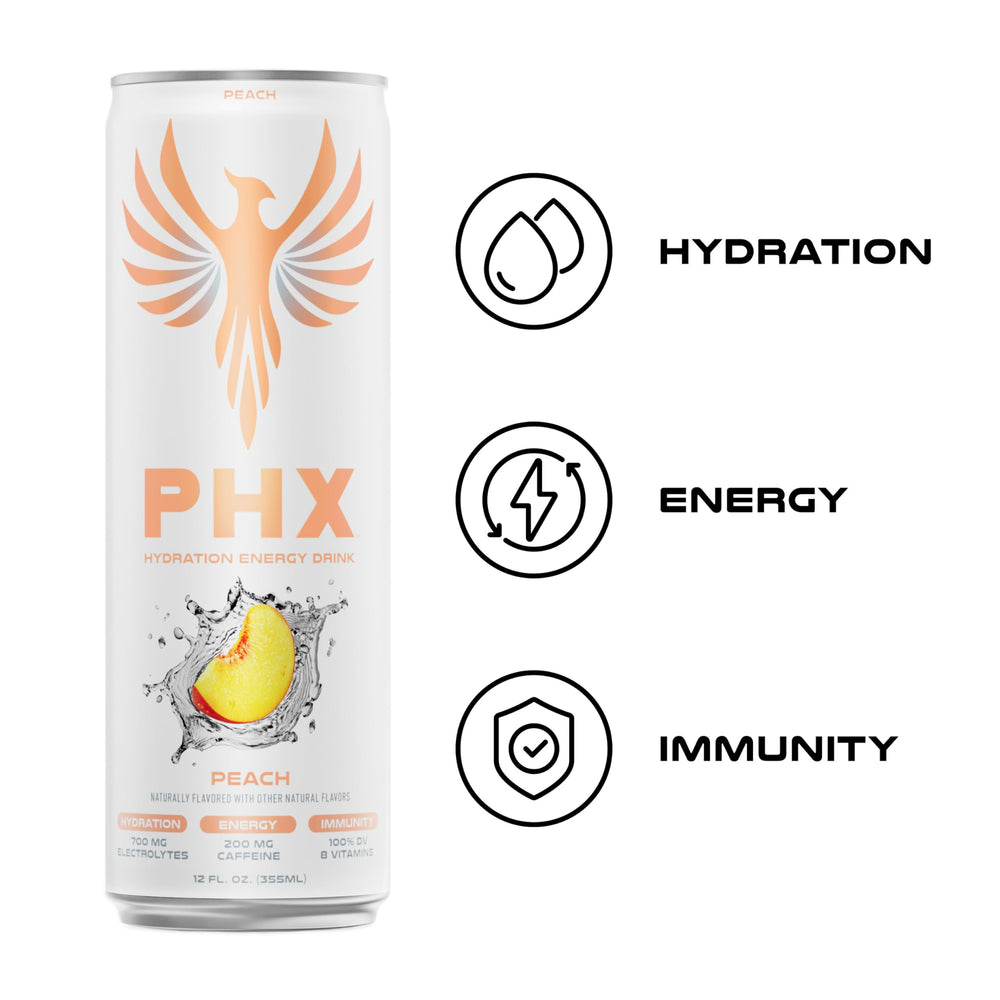 PHX Vitamin boost panel illustrates eight essential vitamins for daily support
