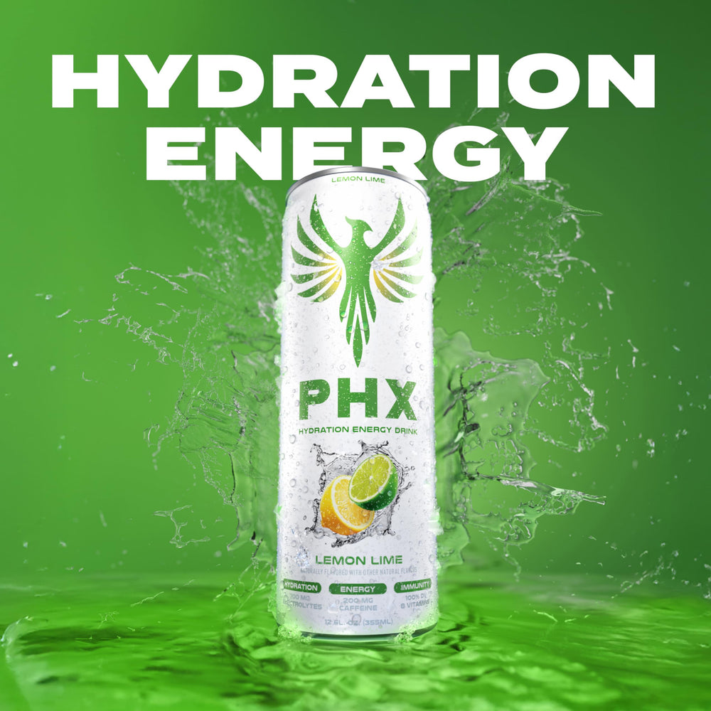 PHX Hydration Energy Drink vitamins icon highlighting daily value vitamins.