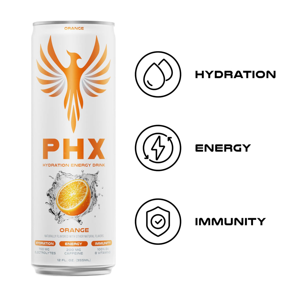 PHX being poured into a glass during a workout break