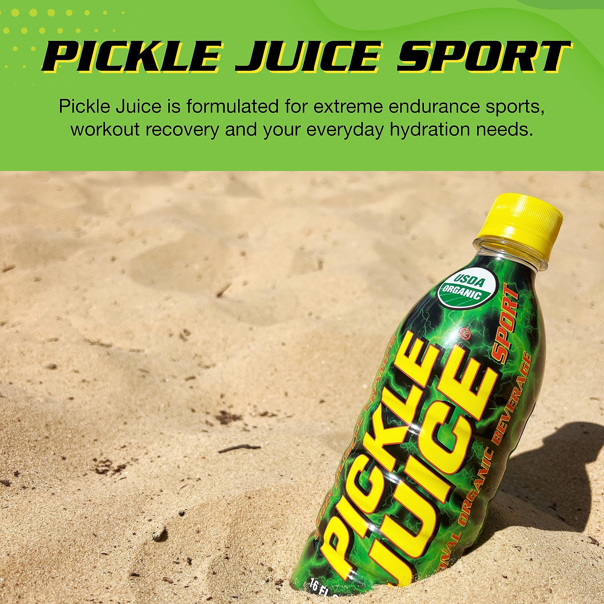Pickle Juice Sports Drink supports day and night cramps with fast relief.