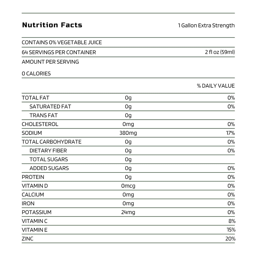 Pickle Juice Sports Drink label close-up highlights extra-strength formula