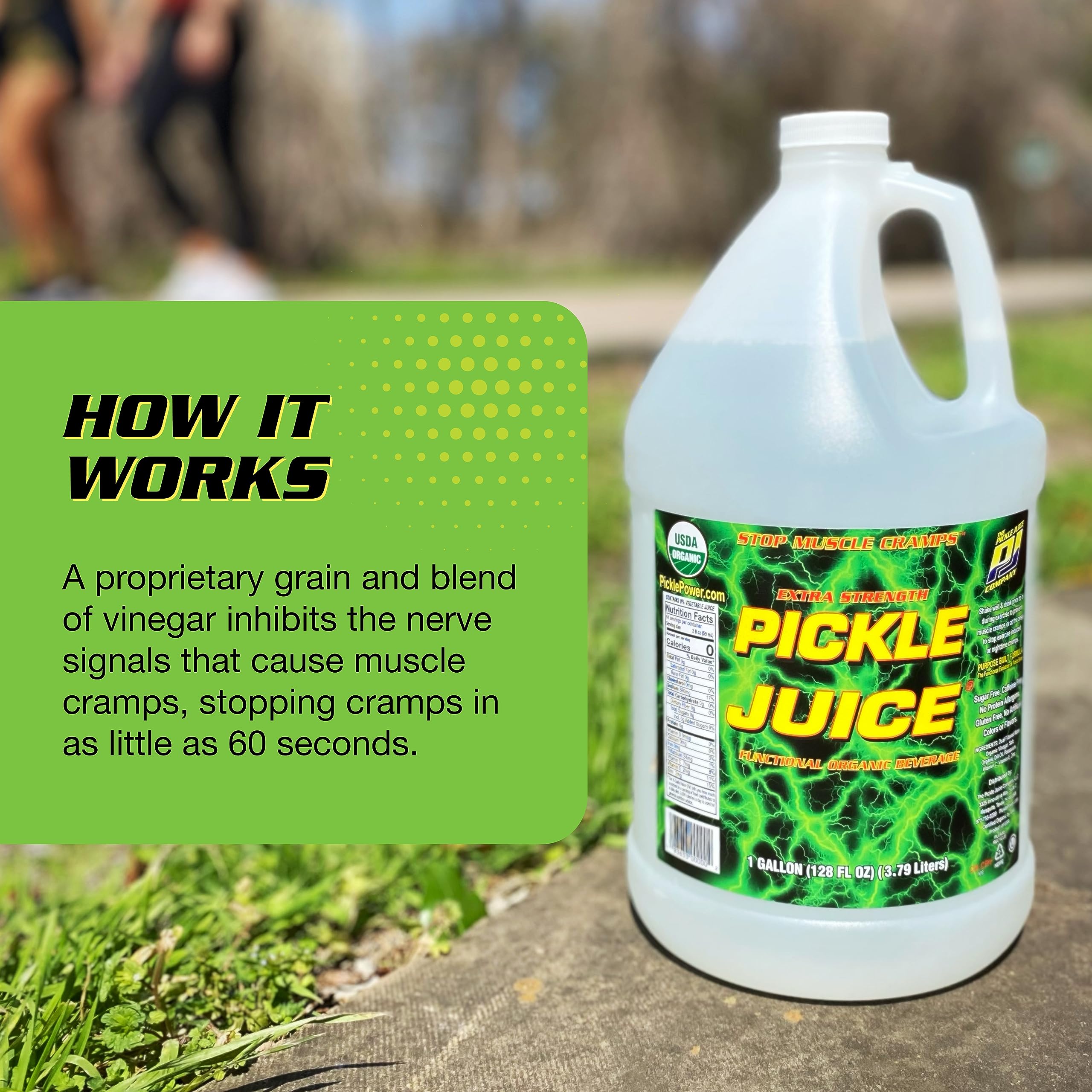 Night-time cramp relief with Pickle Juice Sports Drink during rest