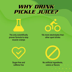 Pickle Juice Sports Shot athlete using during training for leg cramp prevention.