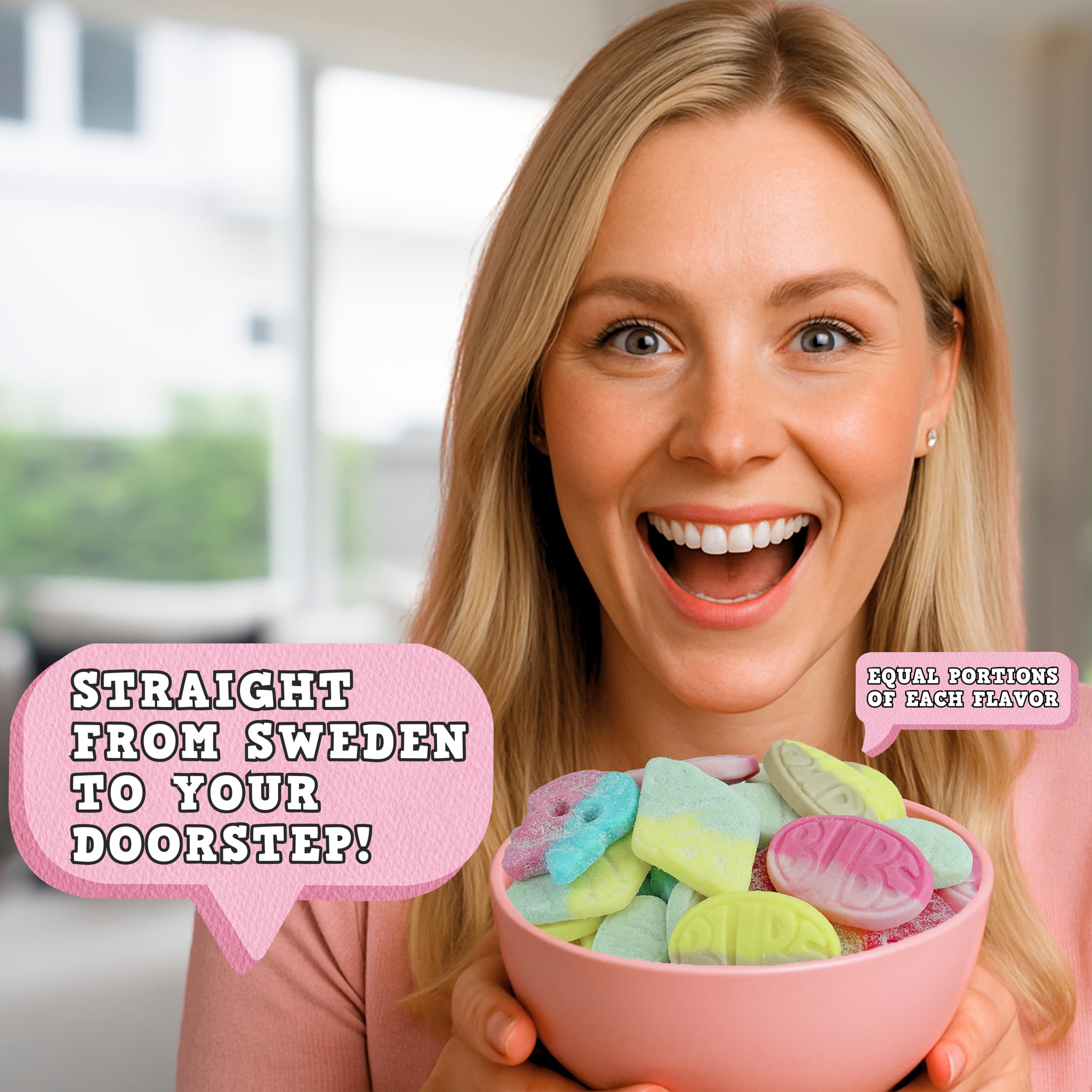 Pickmix BUBS Swedish Candy Mix Dizzy Skulls chewy shapes