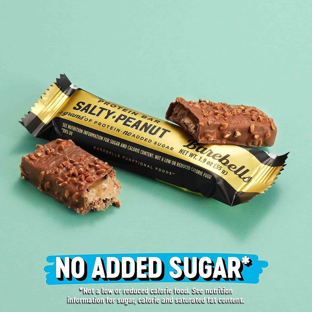 Unwrapped Barebell bar reveals convenient grab-and-go snack