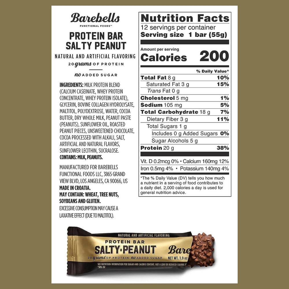 Barebell milk chocolate close-up with creamy coating and peanut crunch