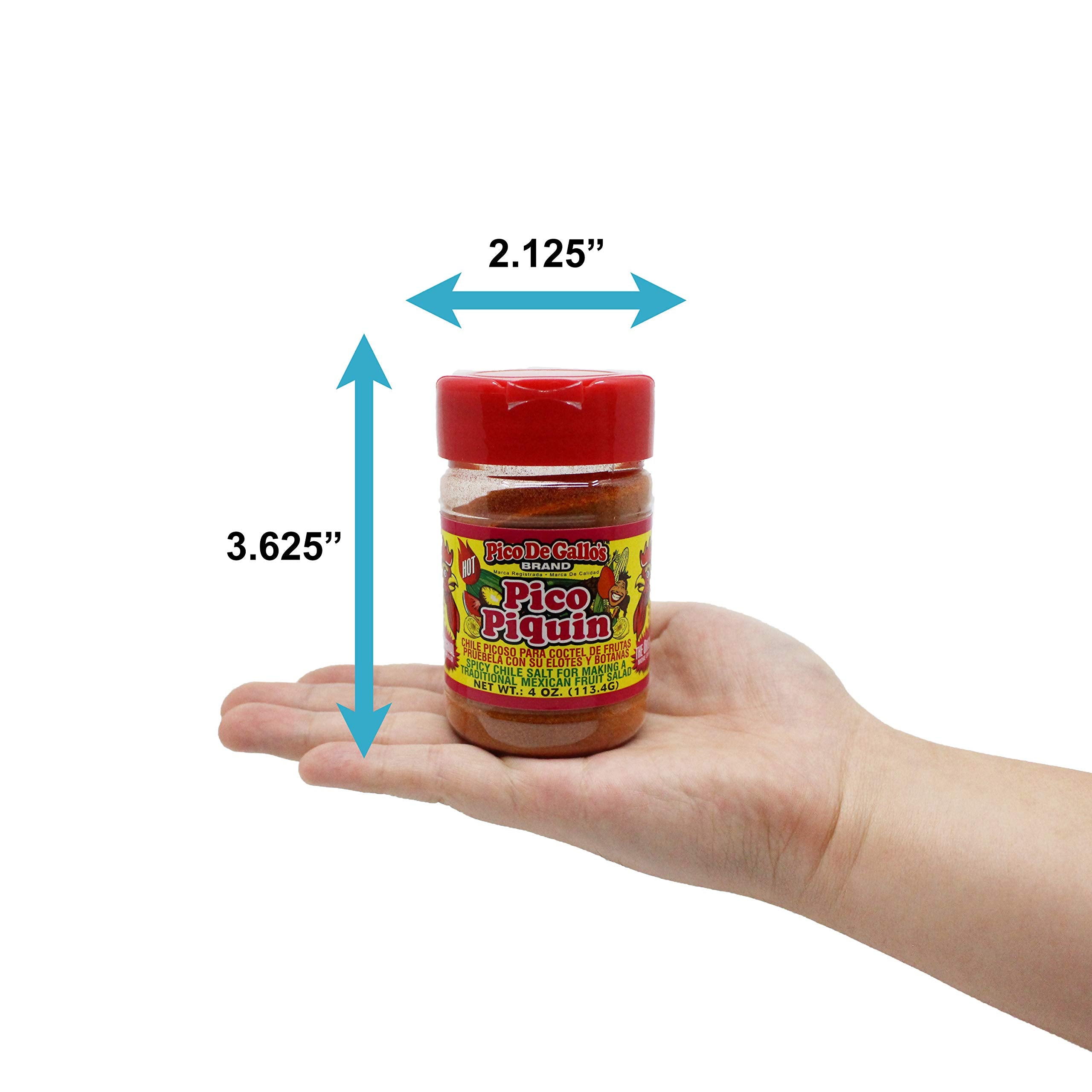 Pico De Gallo's Spicy Chile Salt Seasoning dusted over a finished dish.