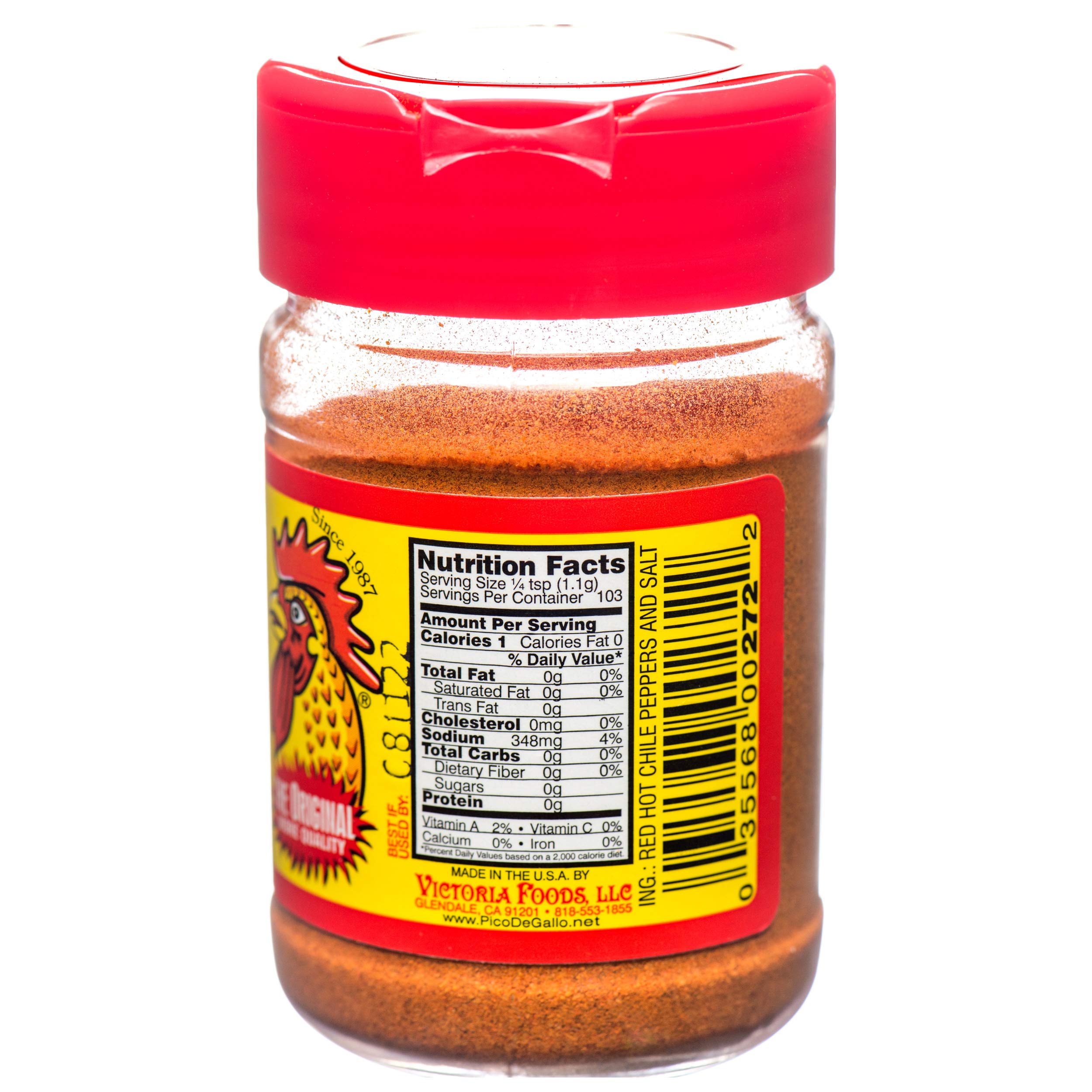 Pico De Gallo's Spicy Chile Salt Seasoning shaker pack ready for on-the-go heat.