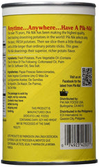 Pik-Nik Original Shoestring Potatoes snack closeup shows golden crisp texture.