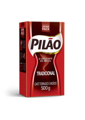 Pilao roasted and ground coffee pack keeps freshness sealed