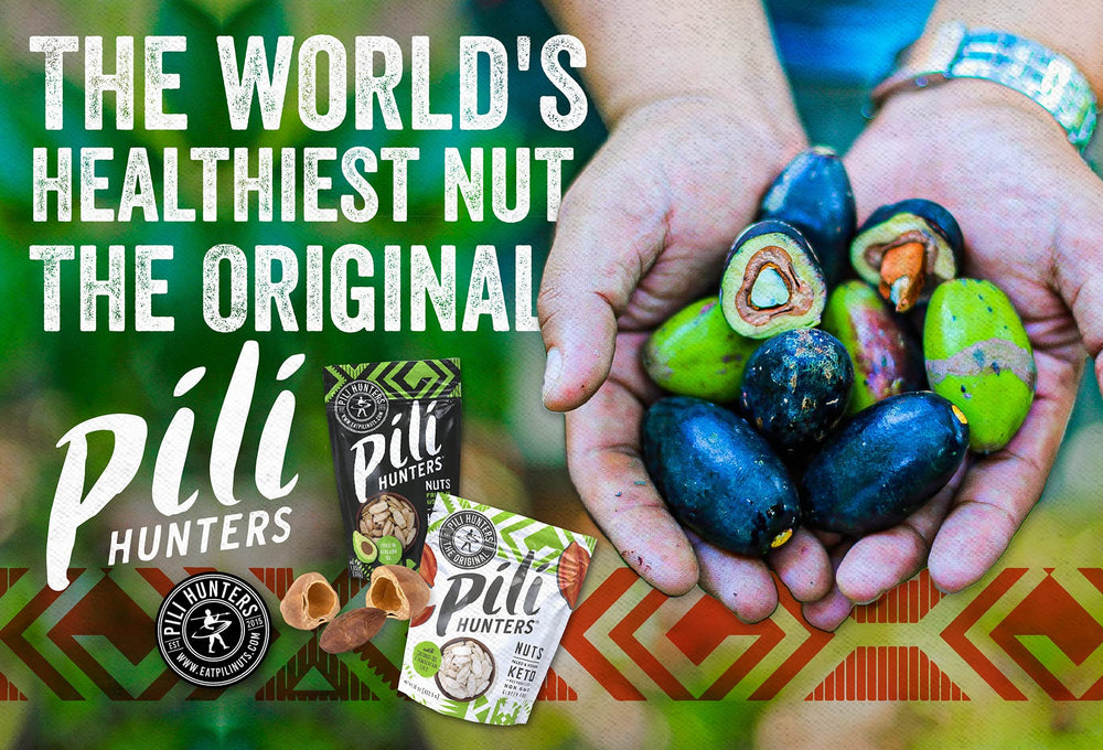 Pili Hunters nuts with no added oil preserve natural flavor.