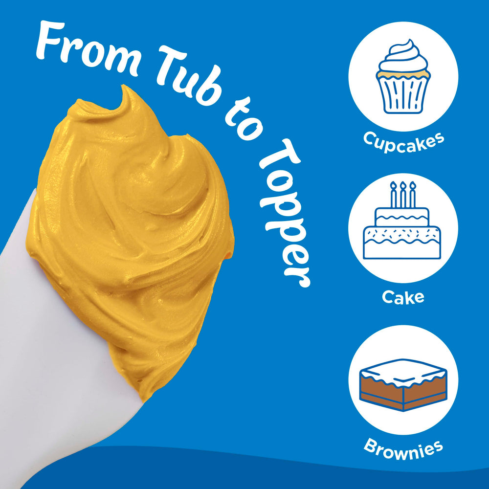Pillsbury cookies topped with salted caramel frosting for a decadent finish