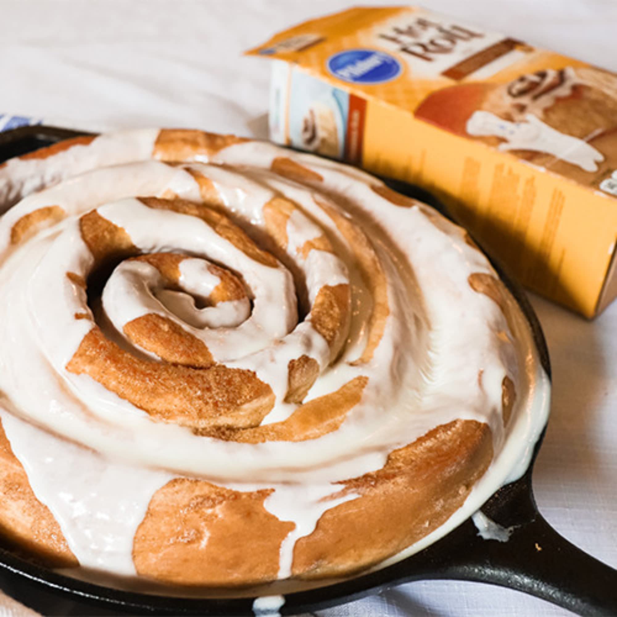 Pillsbury hot roll mix dough being rolled for easy prep.