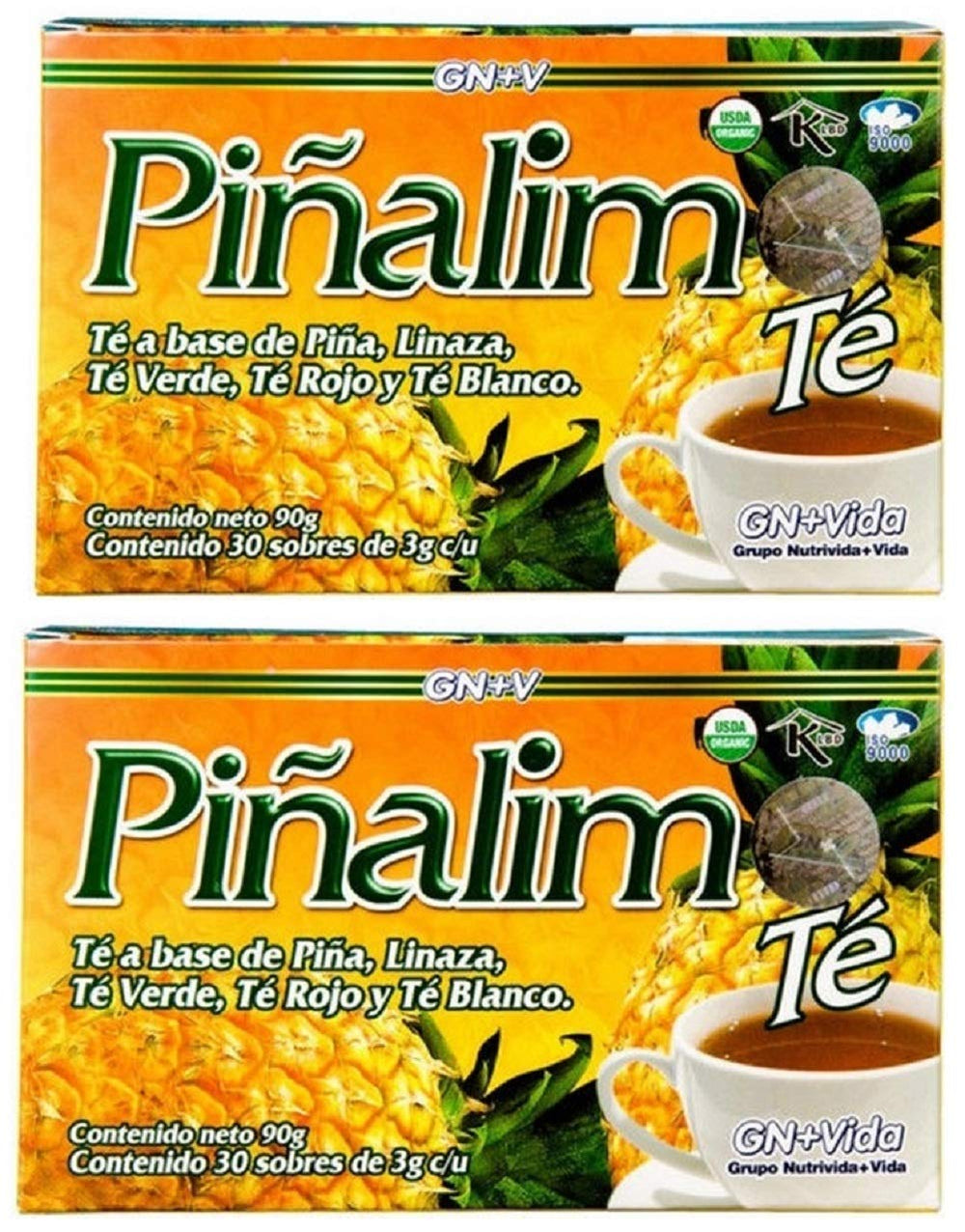 PIÑALIM GN VIDA packaging featuring pineapple blend for an evening ritual