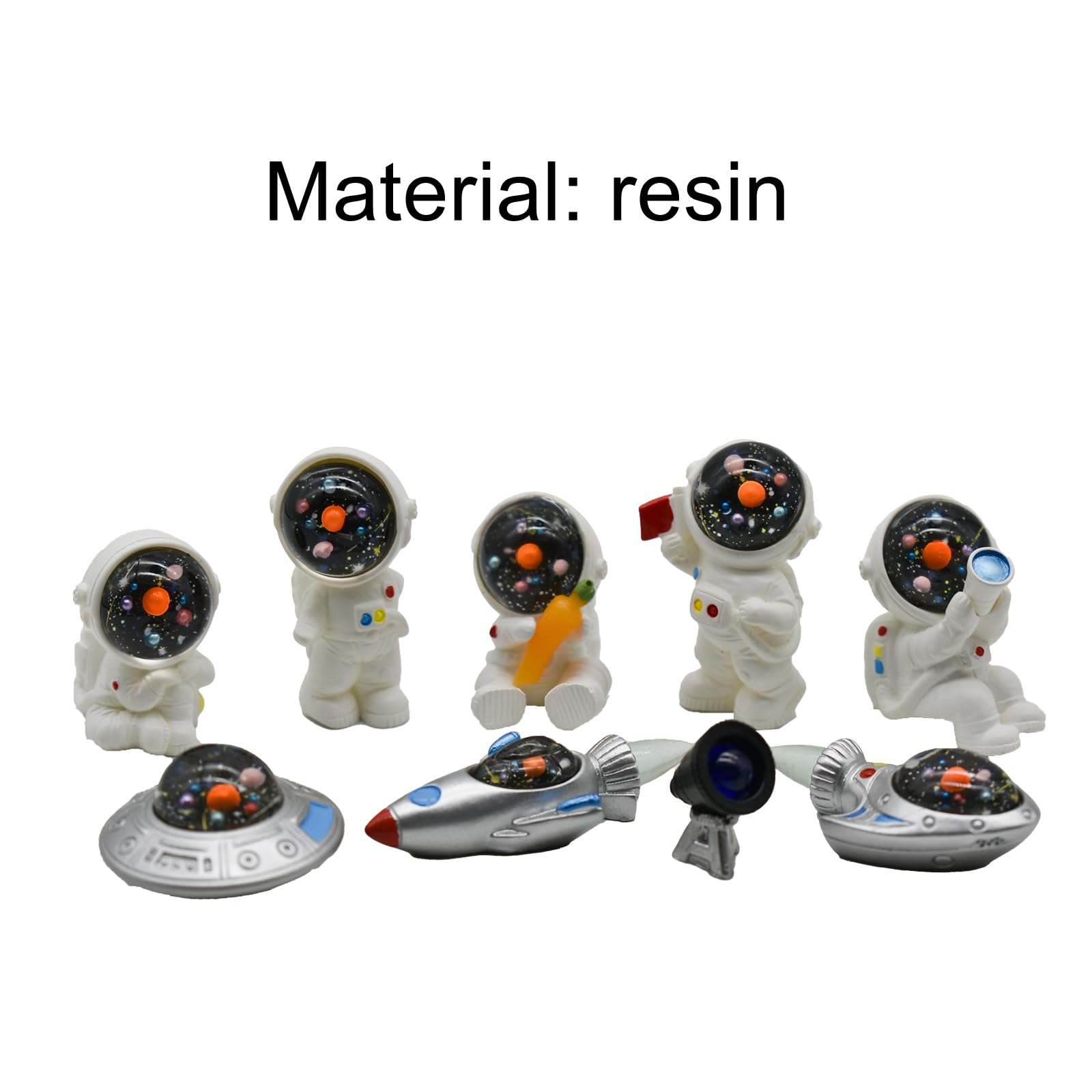 Pinenjoy miniature rocket toppers ideal for cake decorating and tabletop scenes.
