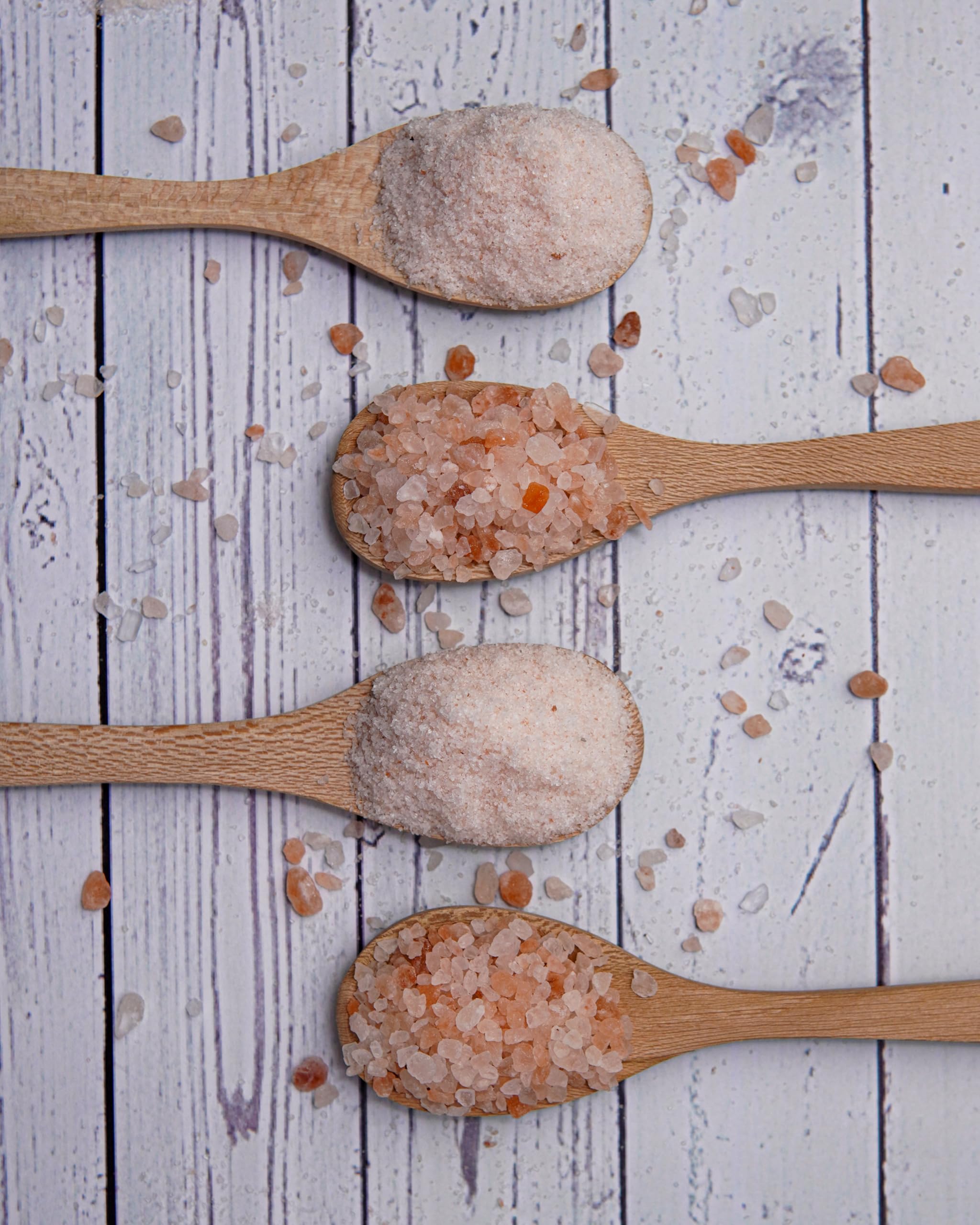 Pink Pantry grinder-ready crystals invite fresh, table-side seasoning.