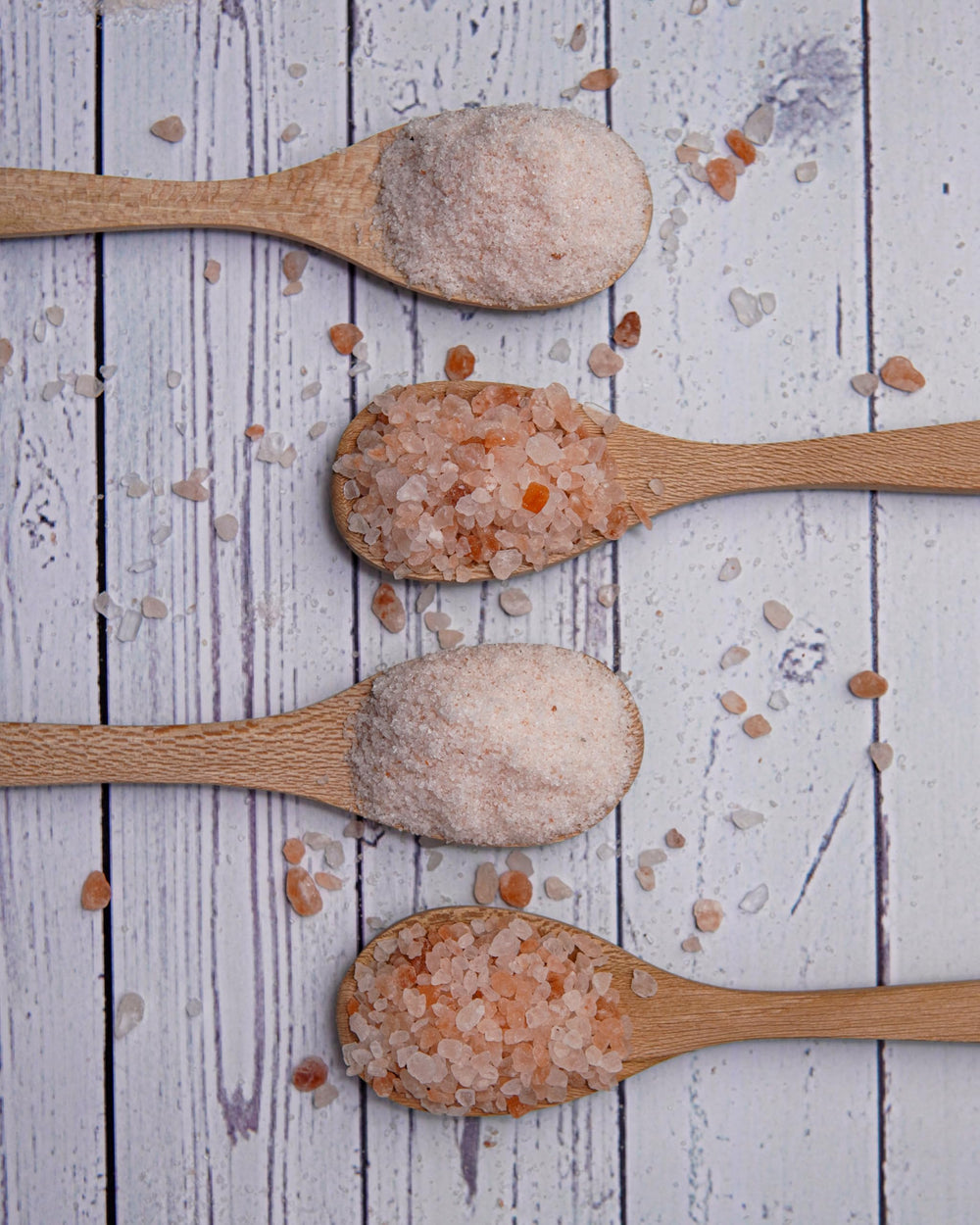 Pink Pantry grinder-ready crystals invite fresh, table-side seasoning.