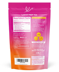 Cup of Pink Stork Labor Prep Tea steeping with floral aroma