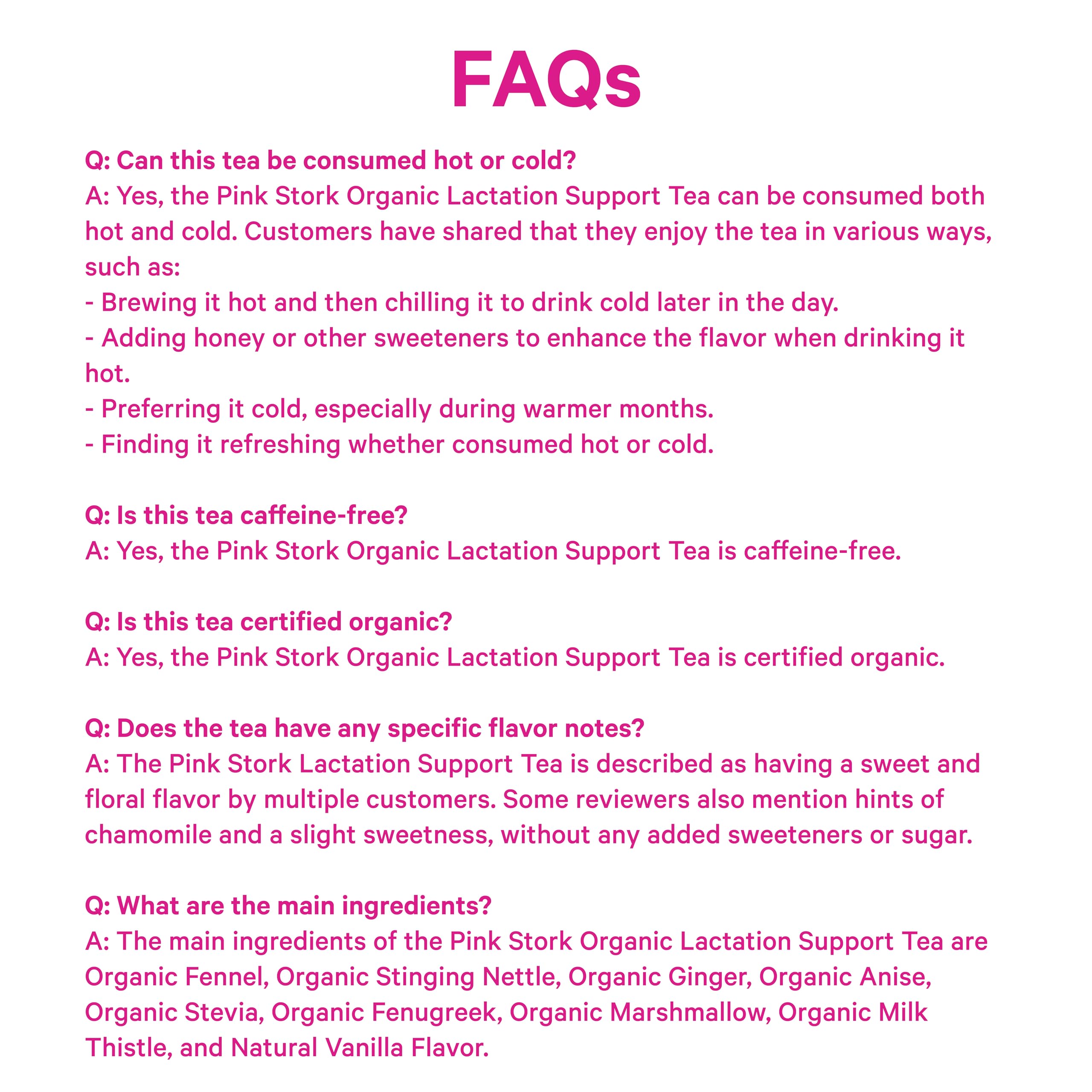 Pink Stork tea pairing ideas with lactation cookies and drinks.