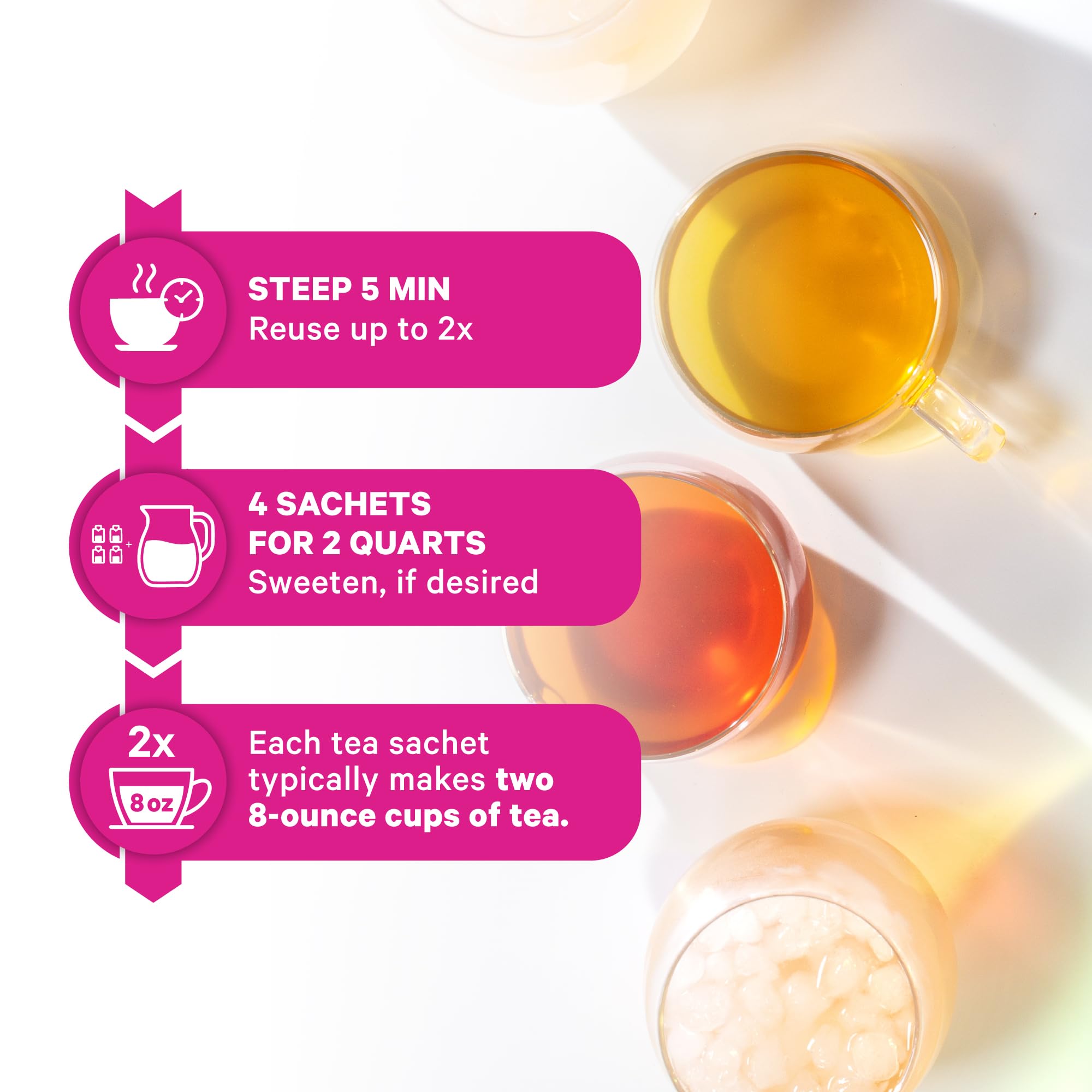 Delicate mixed berry flavor complements your routine.