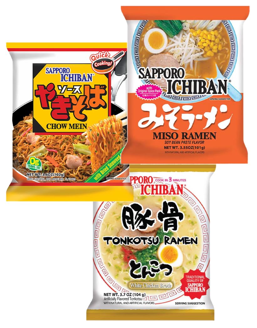 Pinstar Premium Sapporo Chicken ramen bowl for a comforting, quick-dine.