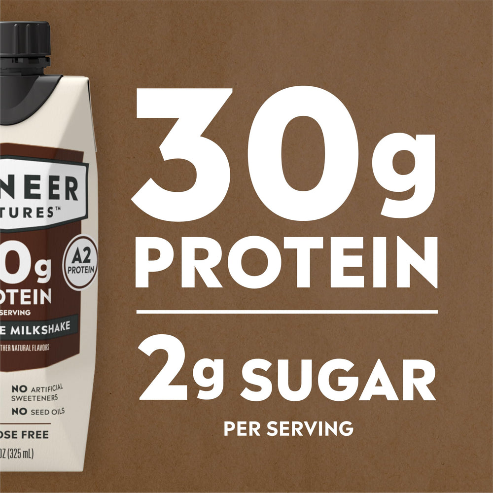 Pioneer Pastures 12-pack packaging on shelf for convenient nutrition